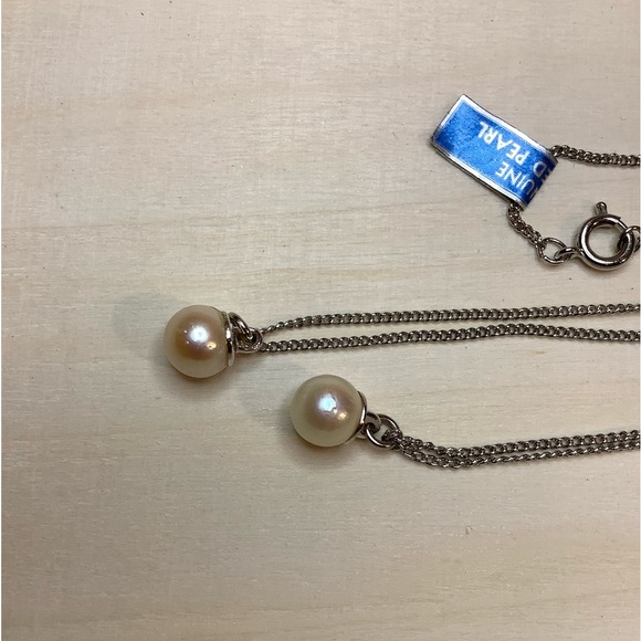 NEW vintage genuine cultured pearl necklace - Picture 6 of 6